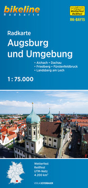 Radkarte Augsburg und Umgebung (RK-BAY15) - Cover