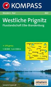 KOMPASS Wanderkarte Westliche Prignitz - Flusslandschaft Elbe-Brandenburg