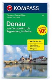 KOMPASS Wanderkarten-Set 161 Donau - von Donauwörth bis Regensburg (2 Karten) 1:50.000