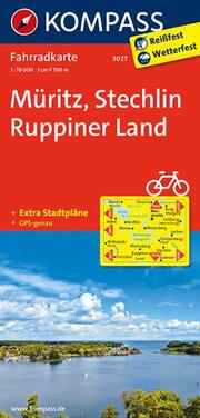 KOMPASS Fahrradkarte 3027 Müritz, Stechlin, Ruppiner Land 1:70.000 - Cover