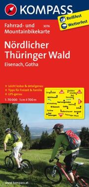 KOMPASS Fahrradkarte Nördlicher Thüringer Wald - Eisenach - Gotha