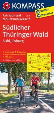 KOMPASS Fahrradkarte Südlicher Thüringer Wald - Suhl - Coburg