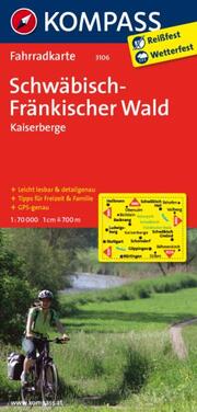 KOMPASS Fahrradkarte 3106 Schwäbisch-Fränkischer Wald - Kaiserberge 1:70.000 - Cover
