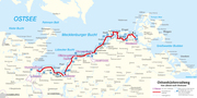 KOMPASS Fahrradführer Ostseeküsten-Radweg 2, von Lübeck nach Stralsund - Abbildung 1