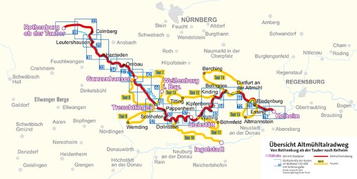 KOMPASS Fahrradführer Altmühltal-Radweg von Rothenburg ob der Tauber nach Kelheim - Abbildung 2