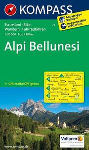 KOMPASS Wanderkarte Alpi Bellunesi