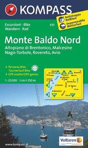 KOMPASS Wanderkarte Monte Baldo Nord