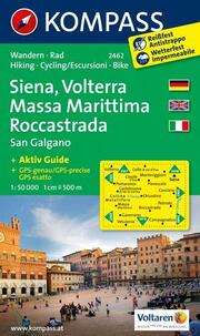 KOMPASS Wanderkarte Siena - Volterra - Massa Marittima - Rocca Strada - San Galgano