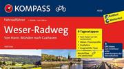 KOMPASS Fahrradführer Weserradweg, von Hann. Münden nach Cuxhaven - Cover