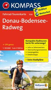 Fahrrad-Tourenkarte Donau-Bodensee-Radweg