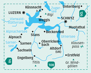 KOMPASS Wanderkarte 116 Vierwaldstätter See, Luzern 1:40.000 - Abbildung 1