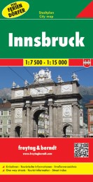 Innsbruck, Stadtplan 1:7500-1:15000