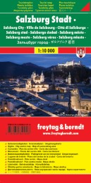 Salzburg Stadt, Stadtplan 1:10.000, Touristenplan