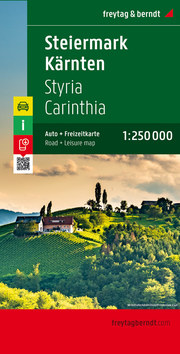 Steiermark - Kärnten, Autokarte 1:250.000