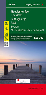 Neusiedler See, Wander-, Rad- und Freizeitkarte 1:50.000, freytag & berndt, WK 271