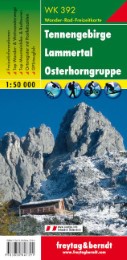 Tennengebirge - Lammertal - Osterhorngruppe, Wanderkarte 1:50.000, freytag & berndt, WK 392