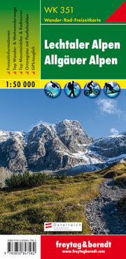 WK 351 Lechtaler Alpen - Allgäuer Alpen, Wanderkarte 1:50.000 - Cover