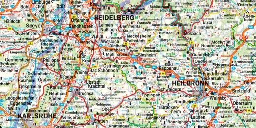 Deutschland, Straßenkarte 1:500.000 - Abbildung 1