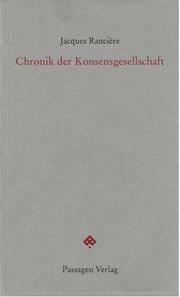 Chronik der Konsensgesellschaft - Cover