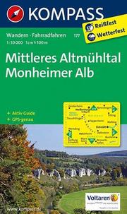 KOMPASS Wanderkarte Mittleres Altmühltal - Monheimer Alb - Cover