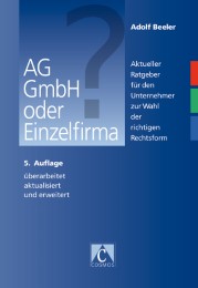 AG, GmbH oder Einzelfirma? - Cover