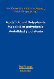 Modalität und Polyphonie Modalité et polyphonie Modalidad y polyfonía - Cover