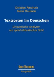 Textsorten im Deutschen - Cover