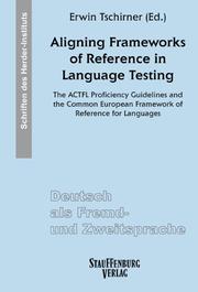 Aligning Frameworks of Reference in Language Testing - Cover