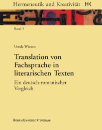 Translation von Fachsprache in literarischen Texten