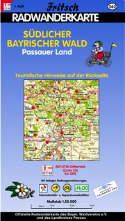 Radwanderkarte Südlicher Bayerischer Wald - Passauer Land