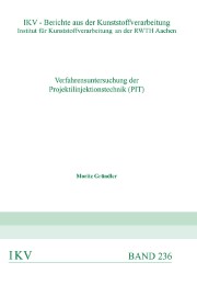 Verfahrensuntersuchung der Projektilinjektionstechnik (PIT) - Cover