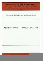 Mythos Vampir - Bissige Lektüren - Cover
