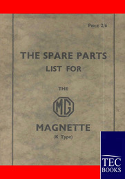 Spare Parts Lists for the MG Magnette