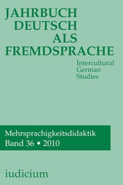 Jahrbuch Deutsch als Fremdsprache 2010
