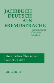 Jahrbuch Deutsch als Fremdsprache 38/2012