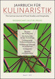Jahrbuch für Kulinaristik, Bd. 1 (2017)
