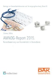 AMNOG-Report 2015 - Cover