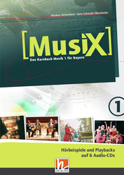 MusiX 1. Audio-CDs. Ausgabe BG (Bayern Gym Lehrplan Plus)