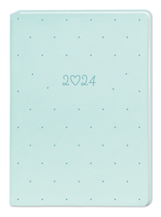Terminplaner Lederlook A5 'Mint' 2024 - Cover