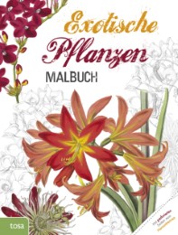 Exotische Pflanzen Malbuch - Cover