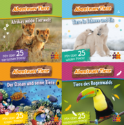 Abenteuer Tiere. Minibuch 4er-Set