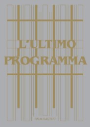 Timm Rautert.The Final Programme / L'Ultimo Programma