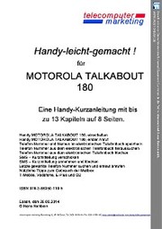 Motorola Talkabout 180-leicht-gemacht