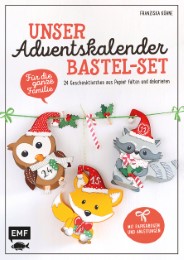 Unser Adventskalender Bastel-Set - Für die ganze Familie: Mit Papierbogen und Anleitungen - Cover