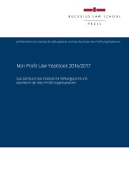 Non Profit Law Yearbook 2016/2017 - Cover