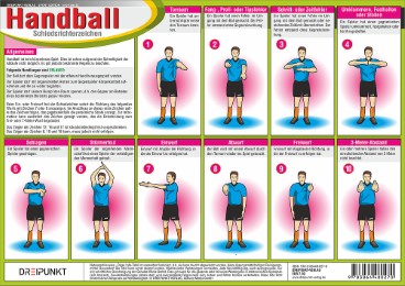 Handball Schiedsrichterzeichen