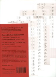 DürckheimRegister Gewerblicher Rechtschutz (BGB, HGB, GmbHG, StGB, GVG, RPflG, ZPO, InsO, GKG, RVG u. GG)