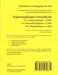 Ergänzungsbogen SteuerRecht 2014/2015)