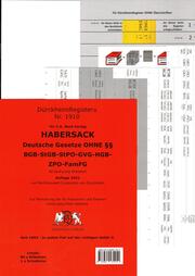 DürckheimRegister® Nr. 1910 - Habersack Deutsche Gesetze ohne §§ - Cover