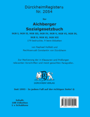 DürckheimRegister® AICHBERGER: SOZIALGESETZBUCH, C.H. Beck Verlag